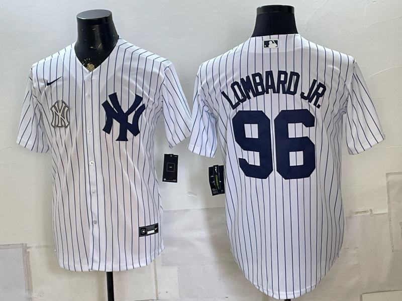 Men 2026 New York Yankees #96 Lombard Jr white Nike MLB Jersey 0816002->new york yankees->MLB Jersey